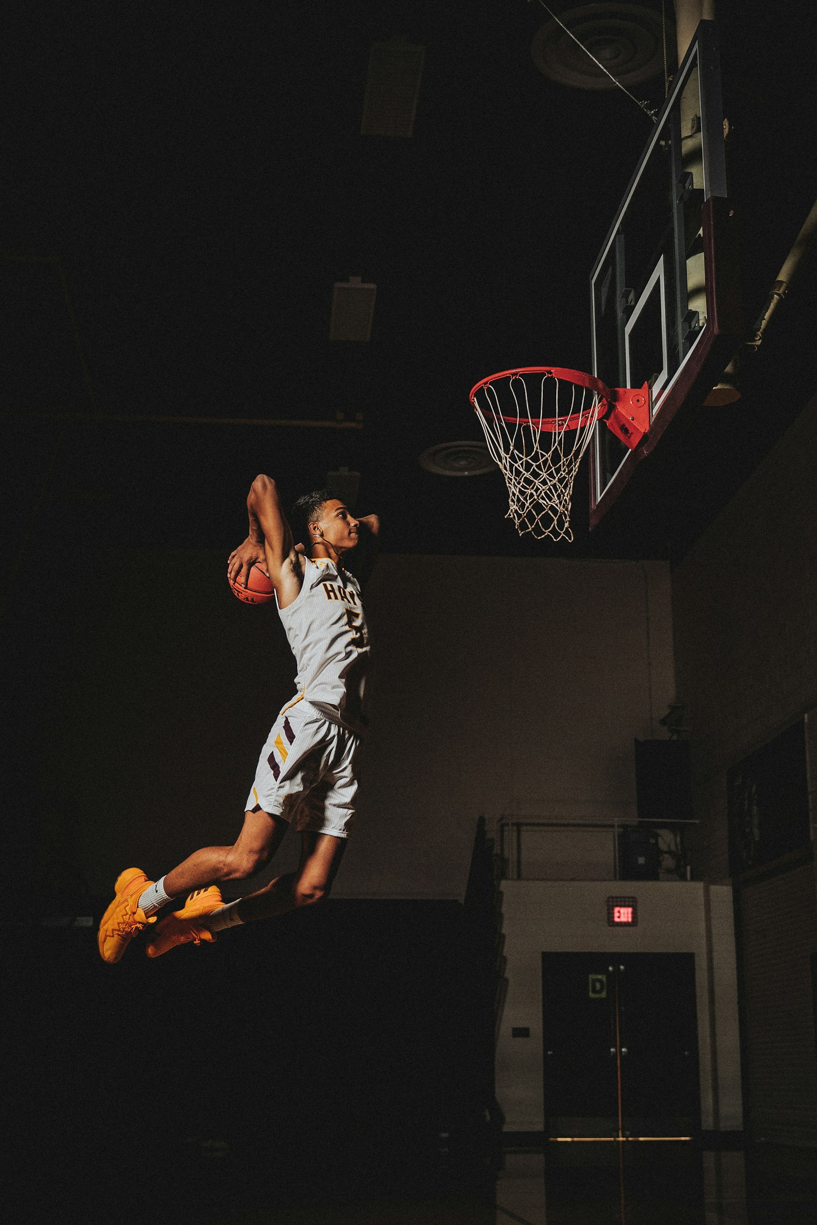 Basketball player in action